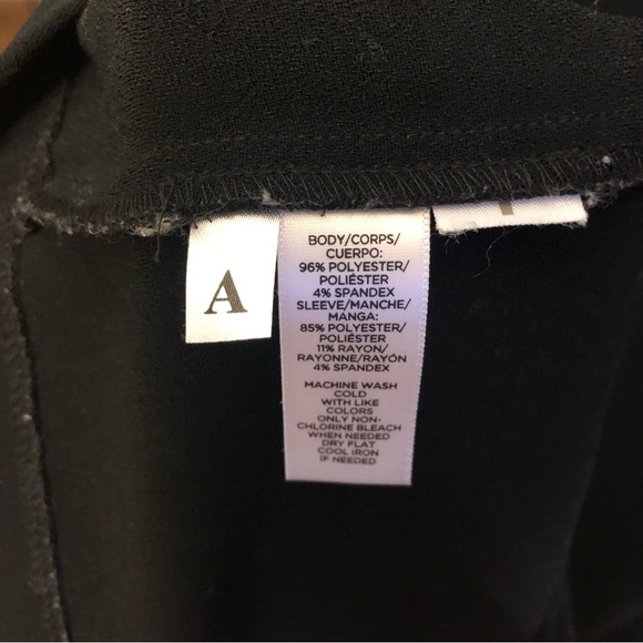 Ann Taylor Loft Black Gray Dress Size 4 EUC - Picture 8 of 10